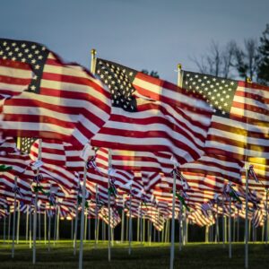 waving flags